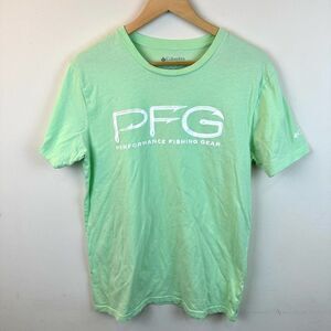 Columbia‎ PFG Light Green Short Sleeve T Shirt Men’s Large